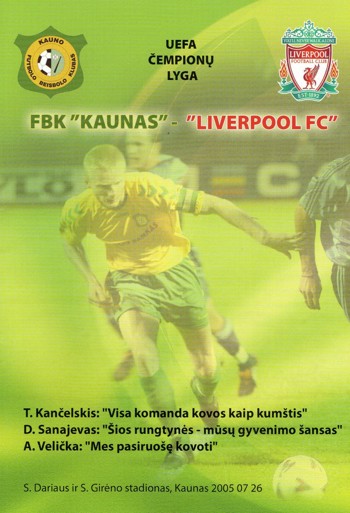 Match programme